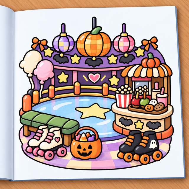 Spooky Halloween Roller Rink