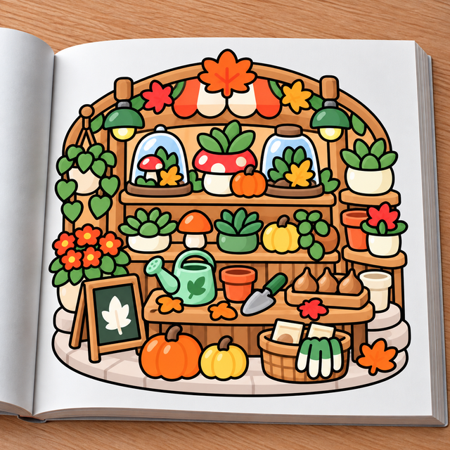 Cozy Autumn Greenhouse