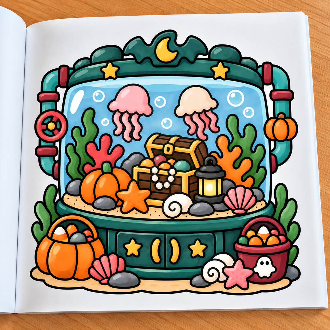 Whimsical Halloween Aquarium