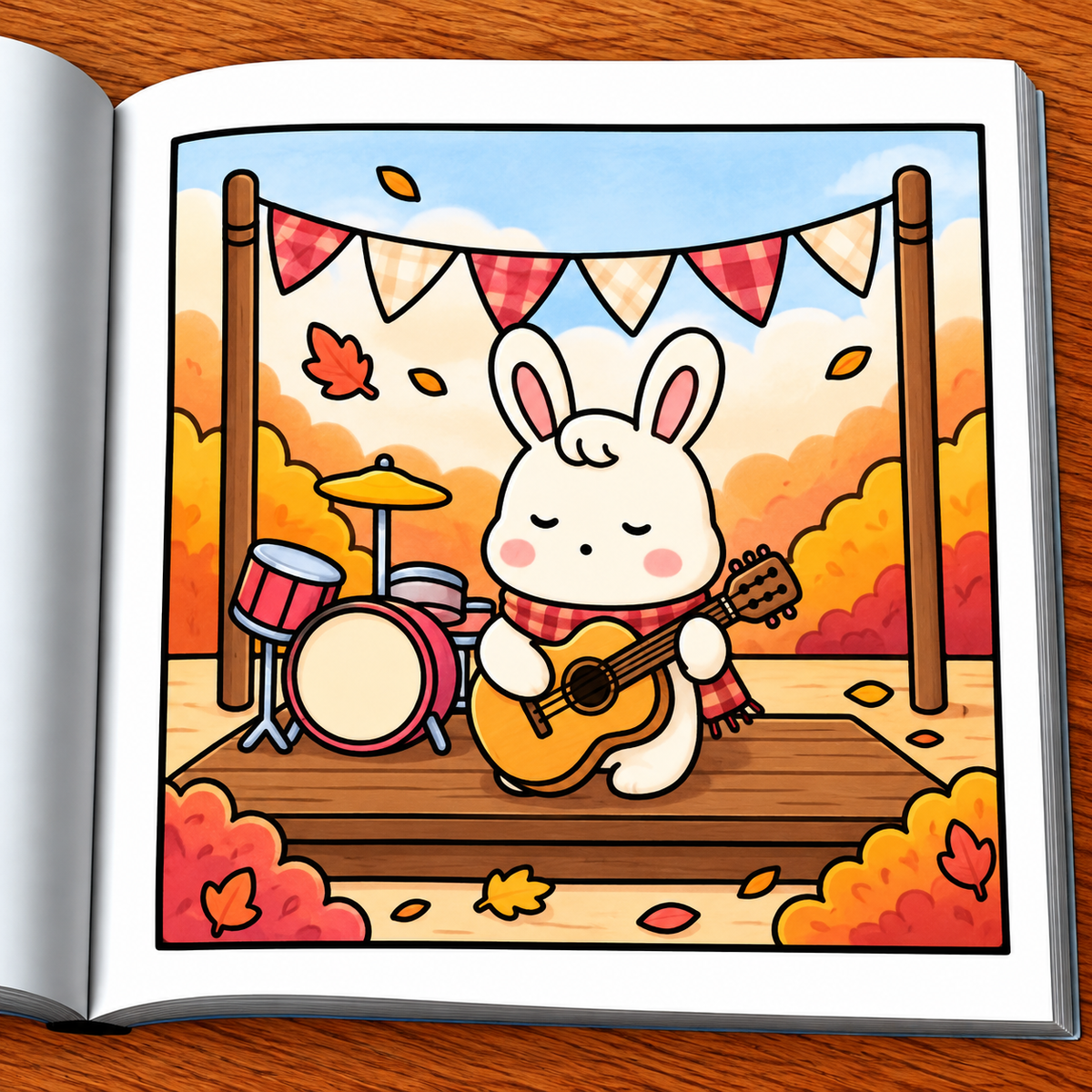 Autumn Days Coloring Book