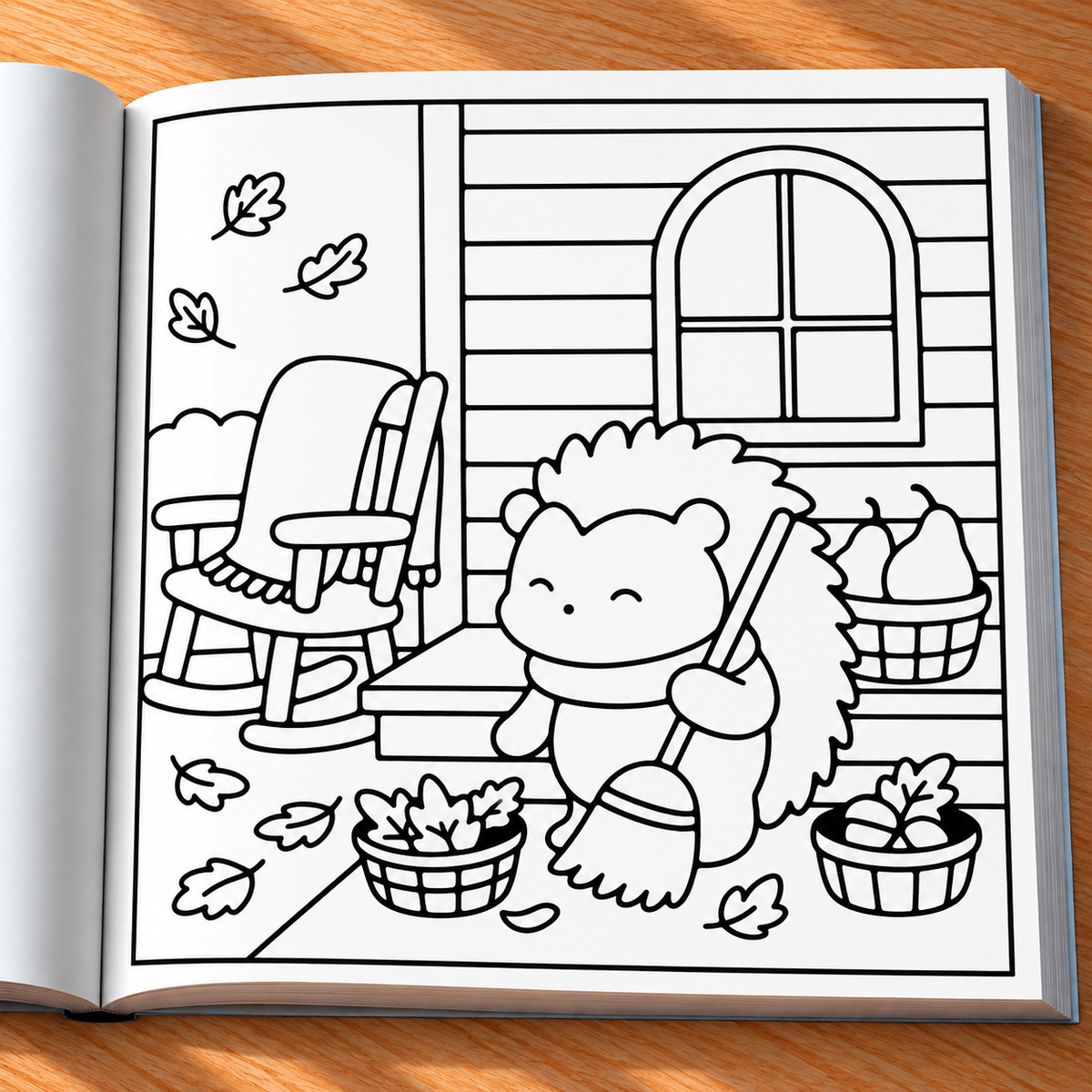 Autumn Days Coloring Book