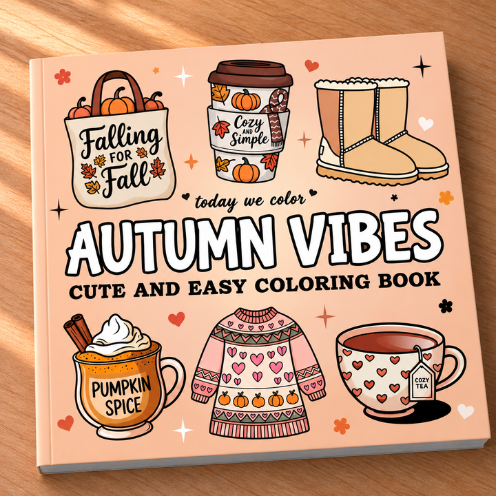 Autumn Vibes Coloring Book