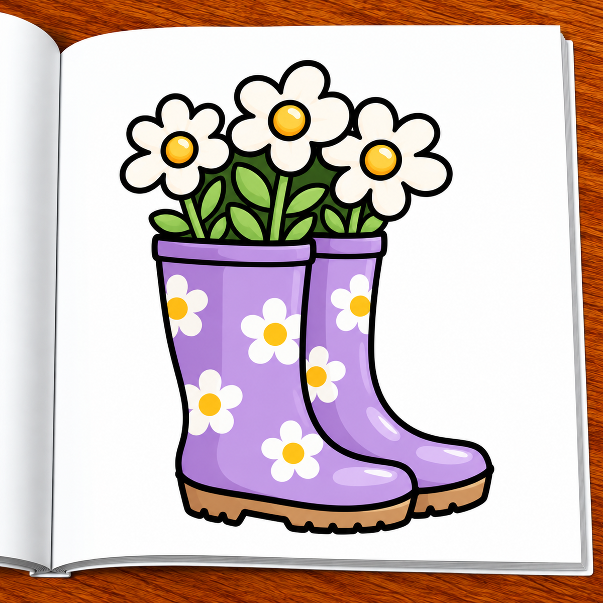 Flowers & Plants Coloring Book