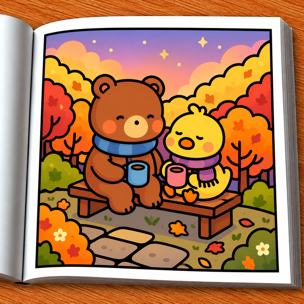 Comfy Autumn Coloring Book