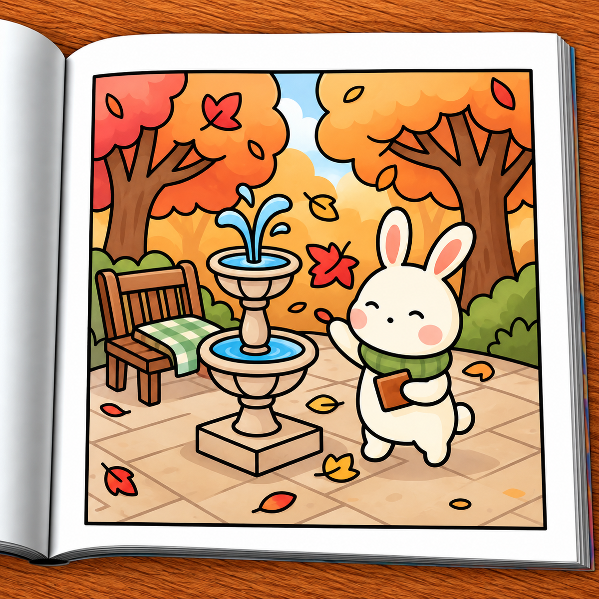 Autumn Days Coloring Book