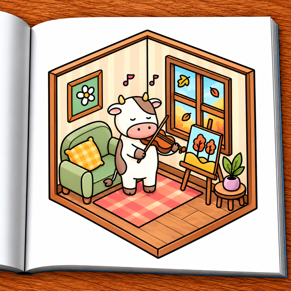 Autumn Days Coloring Book