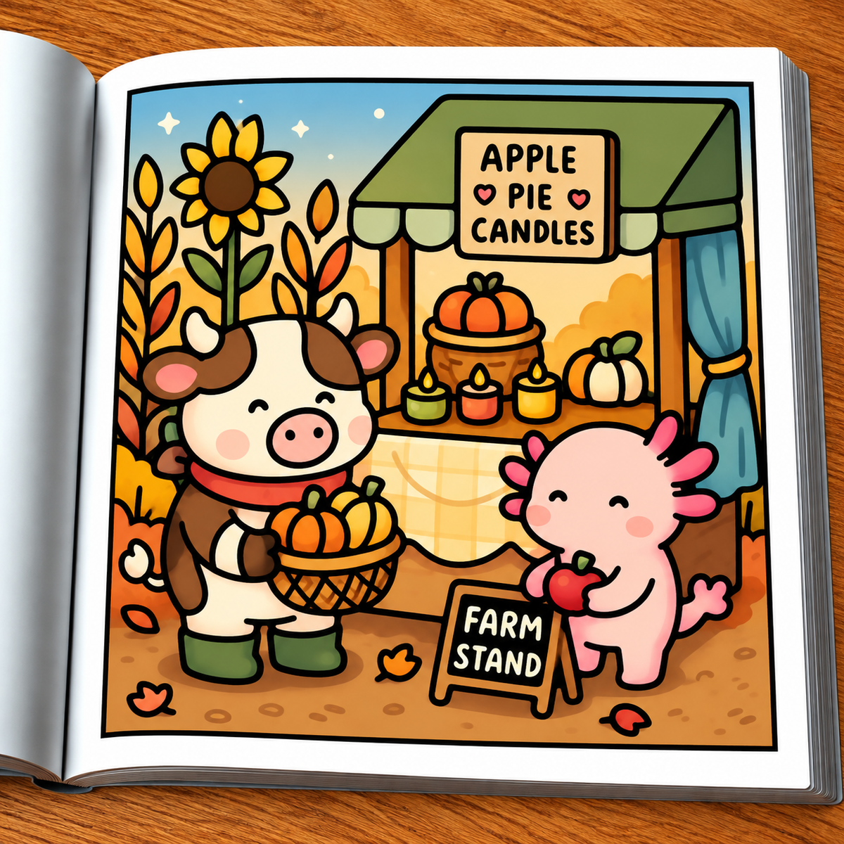 Comfy Autumn Coloring Book