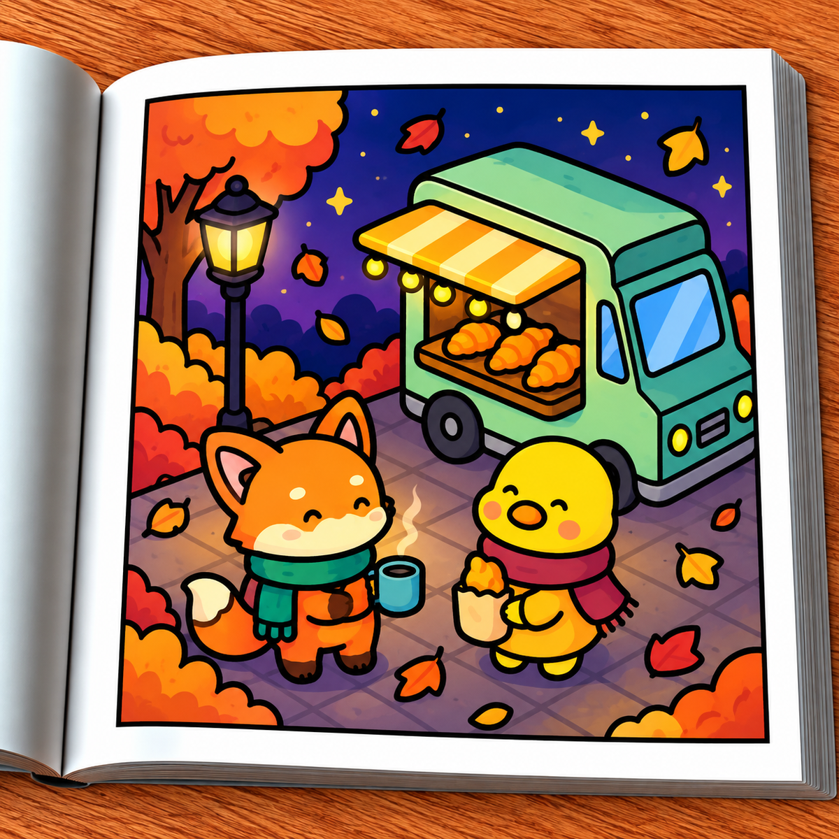 Comfy Autumn Coloring Book