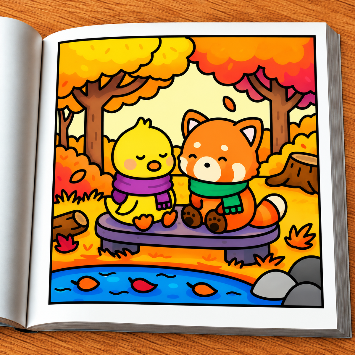 Comfy Autumn Coloring Book