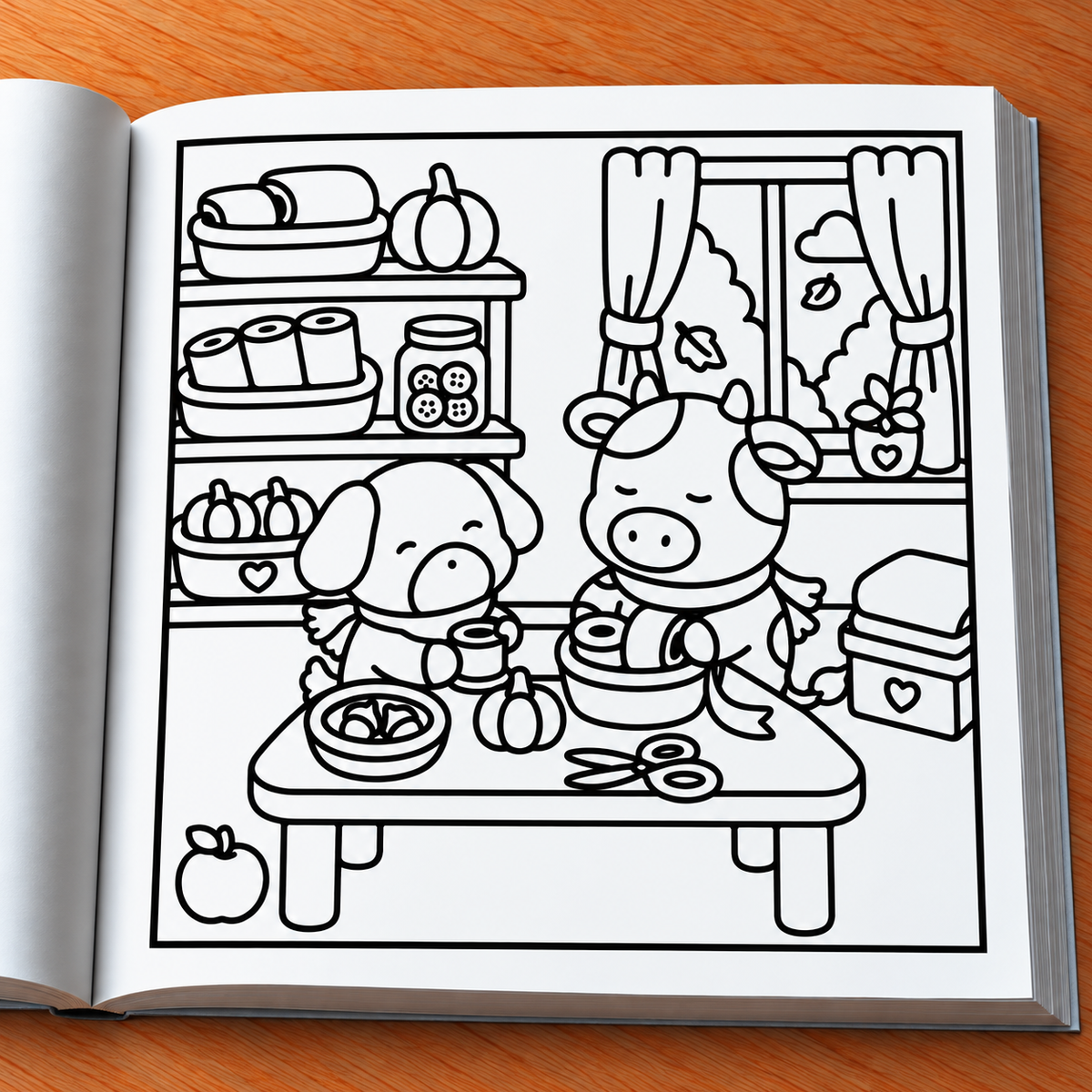 Comfy Autumn Coloring Book