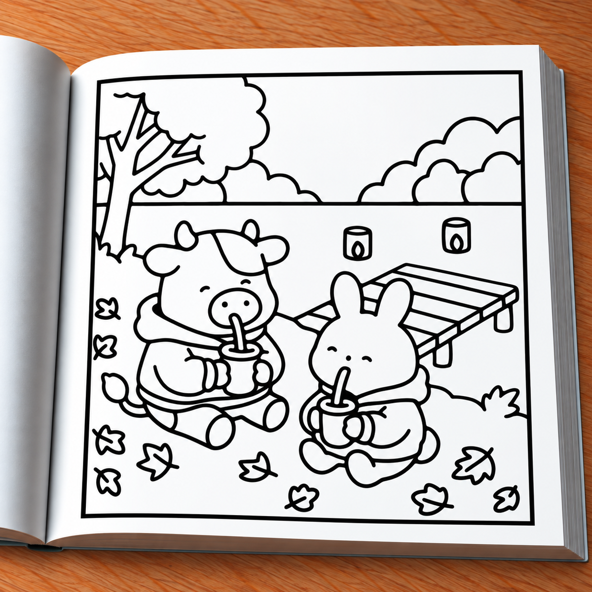 Comfy Autumn Coloring Book