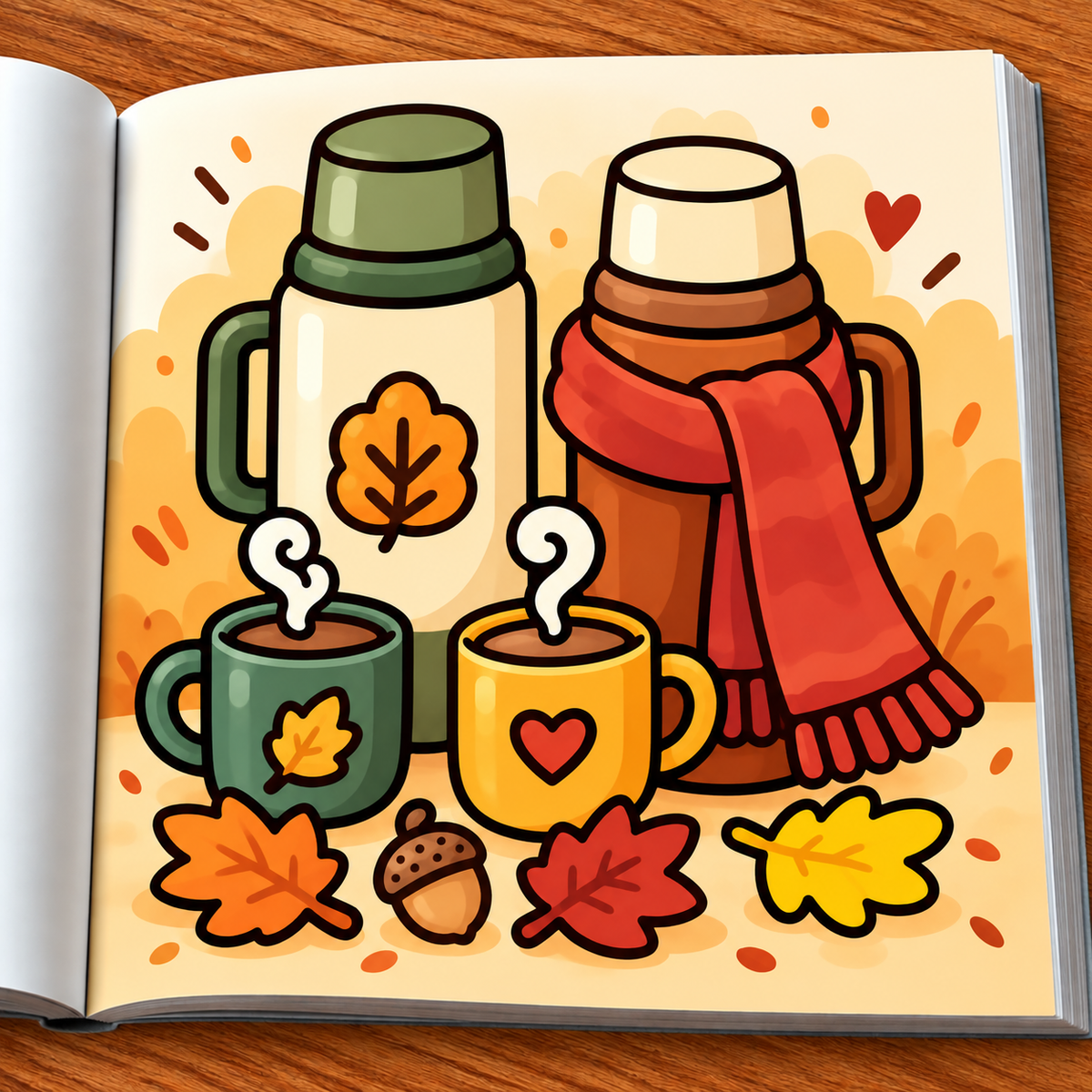 Comfy Fall Coloring Book