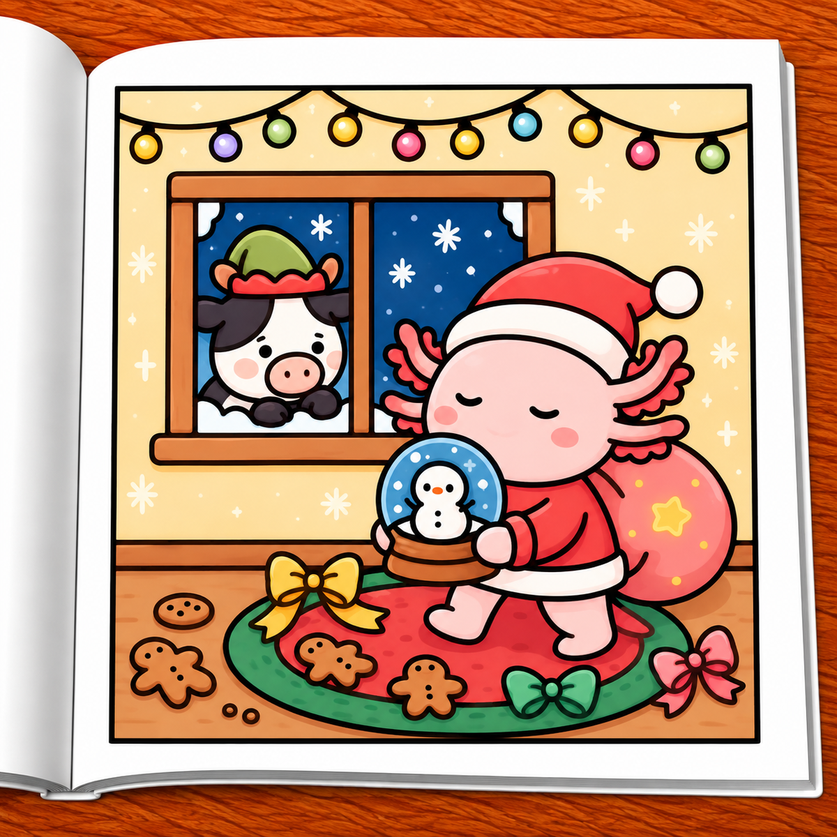 Christmas Crimes Coloring Book