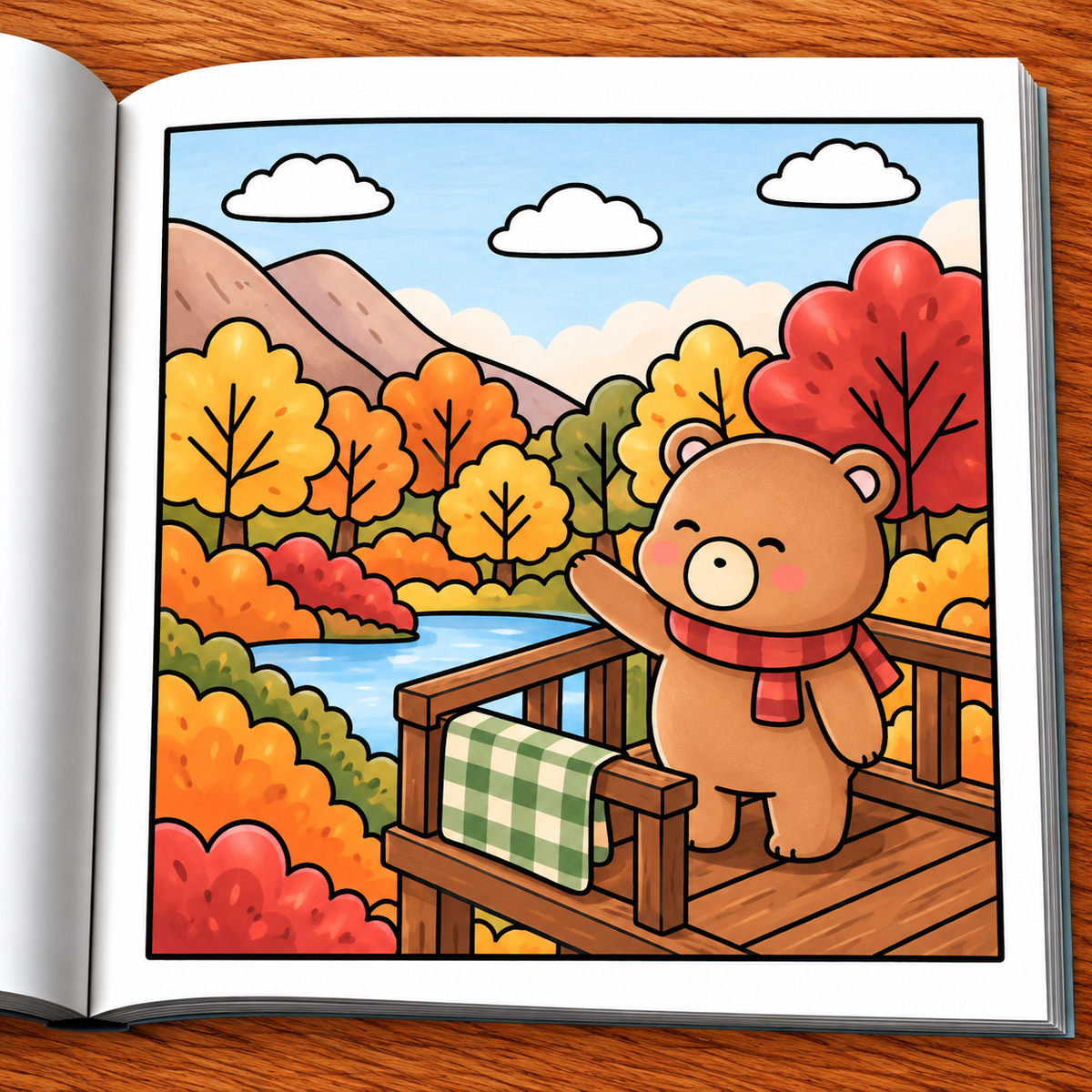 Autumn Days Coloring Book
