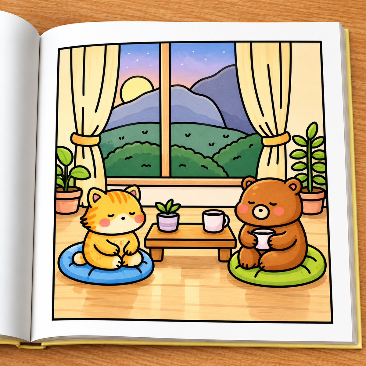 Zen Cuties Coloring Book