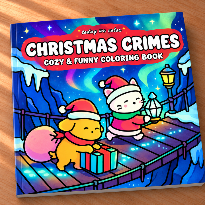 Christmas Crimes Coloring Book