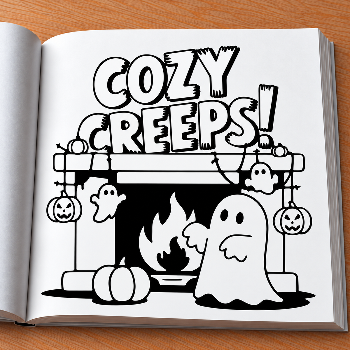 Creepy Cozy Coloring Book