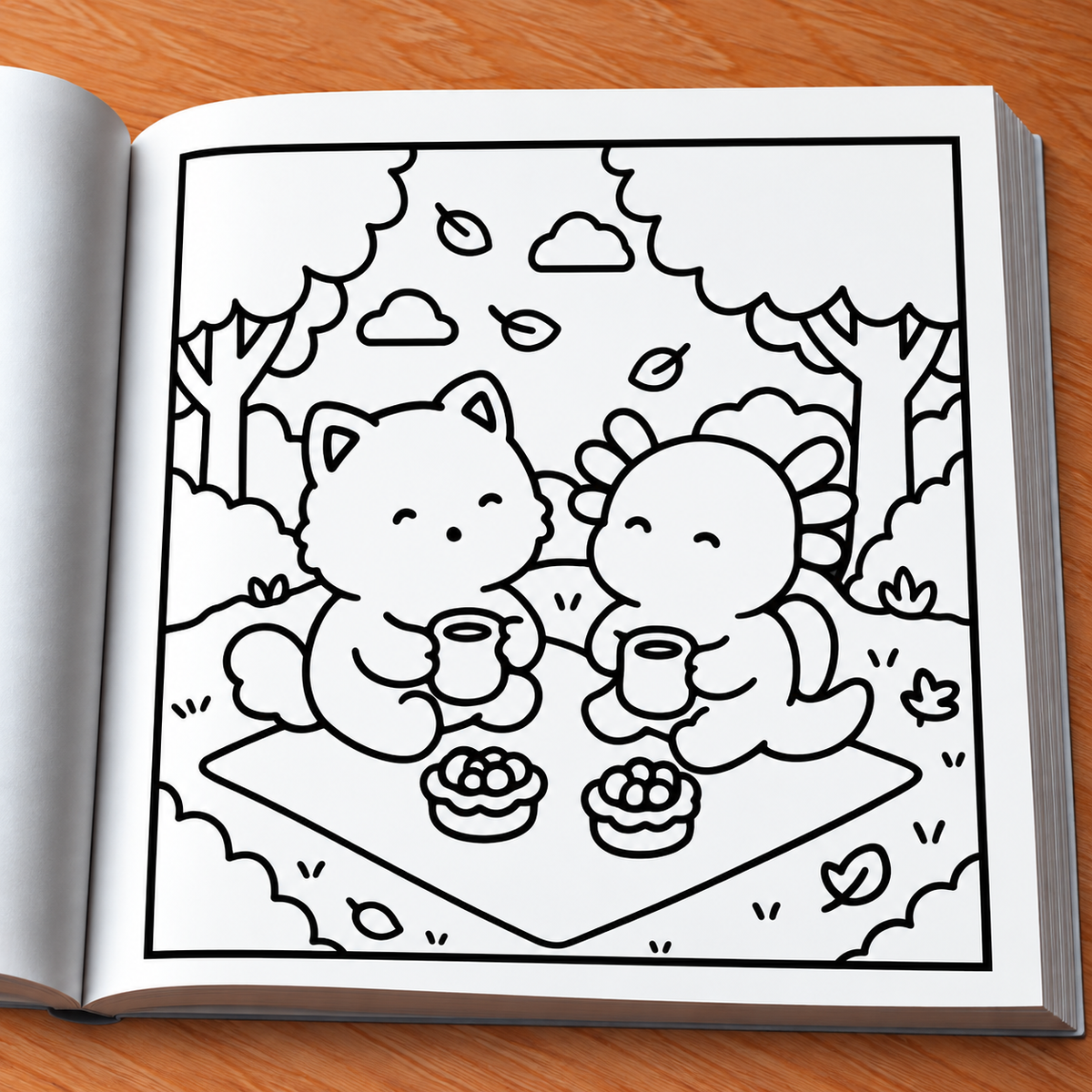 Comfy Autumn Coloring Book