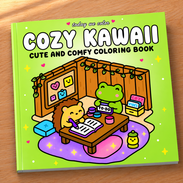 Cozy Kawaii Coloring Book