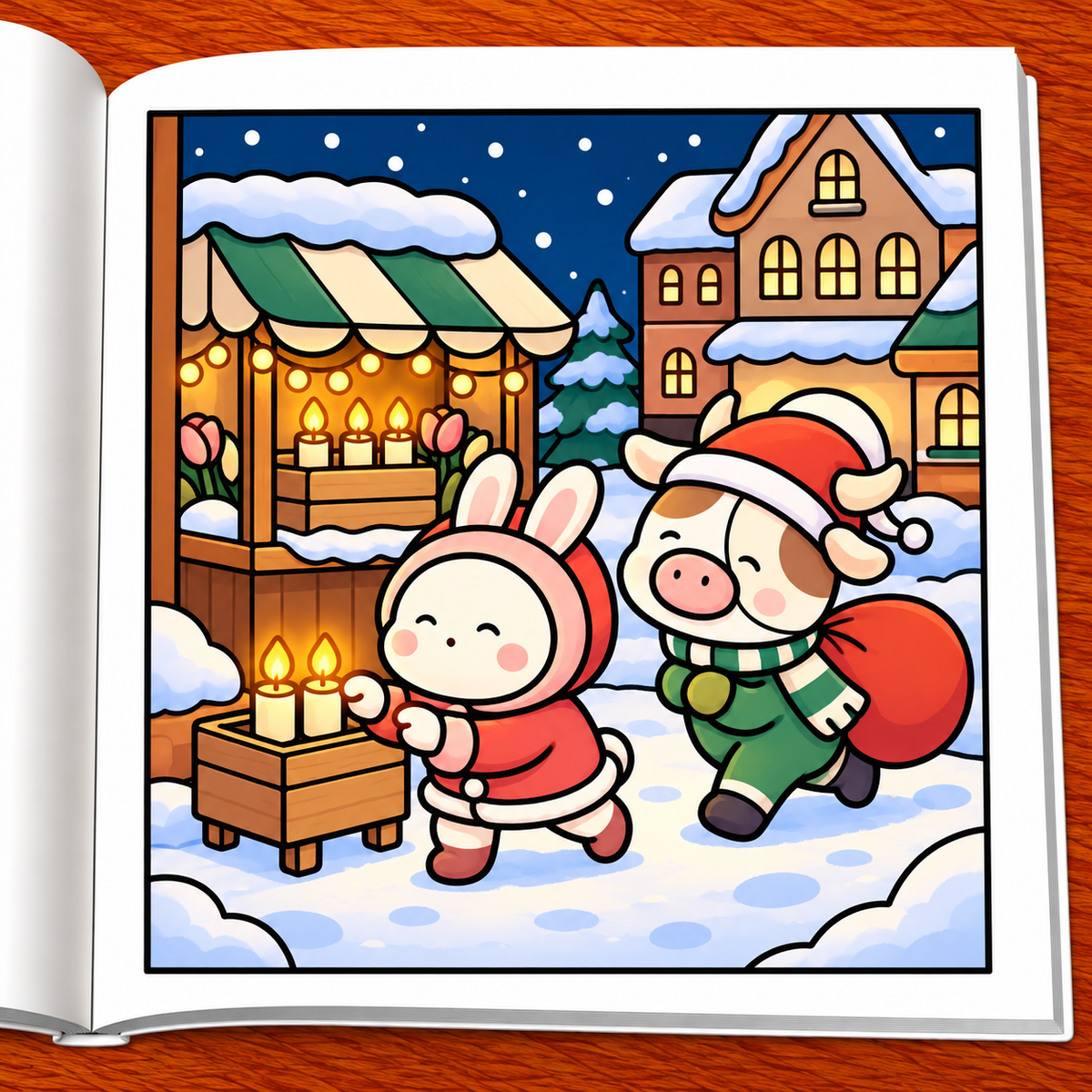 Christmas Crimes Coloring Book