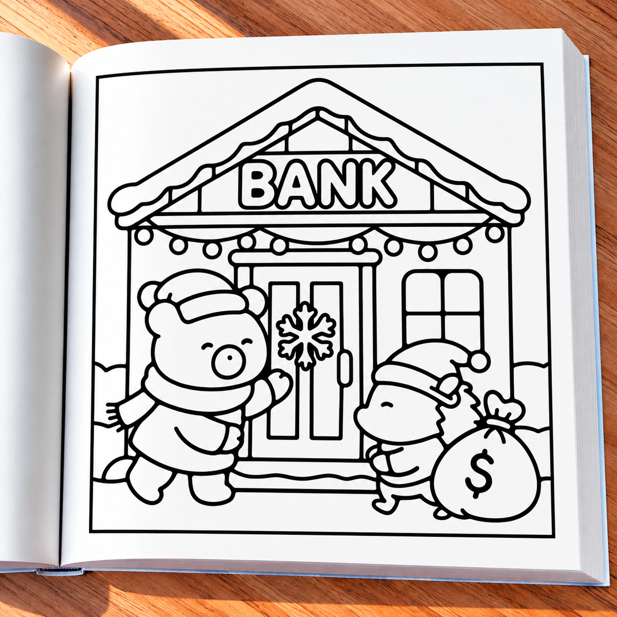 Christmas Crimes Coloring Book
