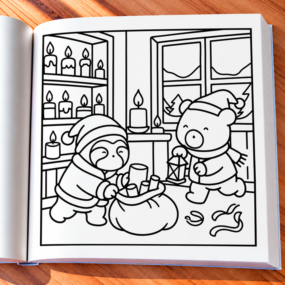 Christmas Crimes Coloring Book