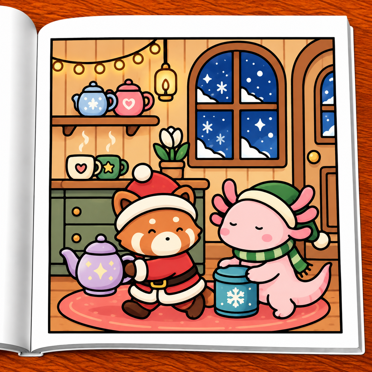 Christmas Crimes Coloring Book