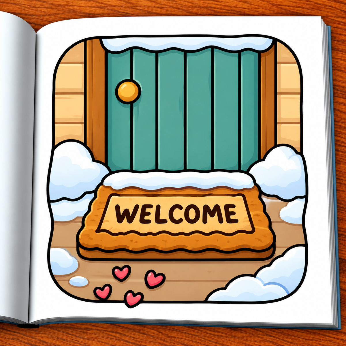 Winter Vibes Coloring Book