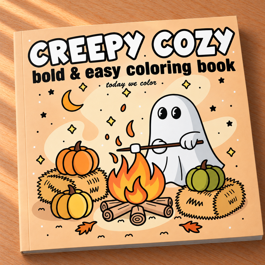 Creepy Cozy Coloring Book
