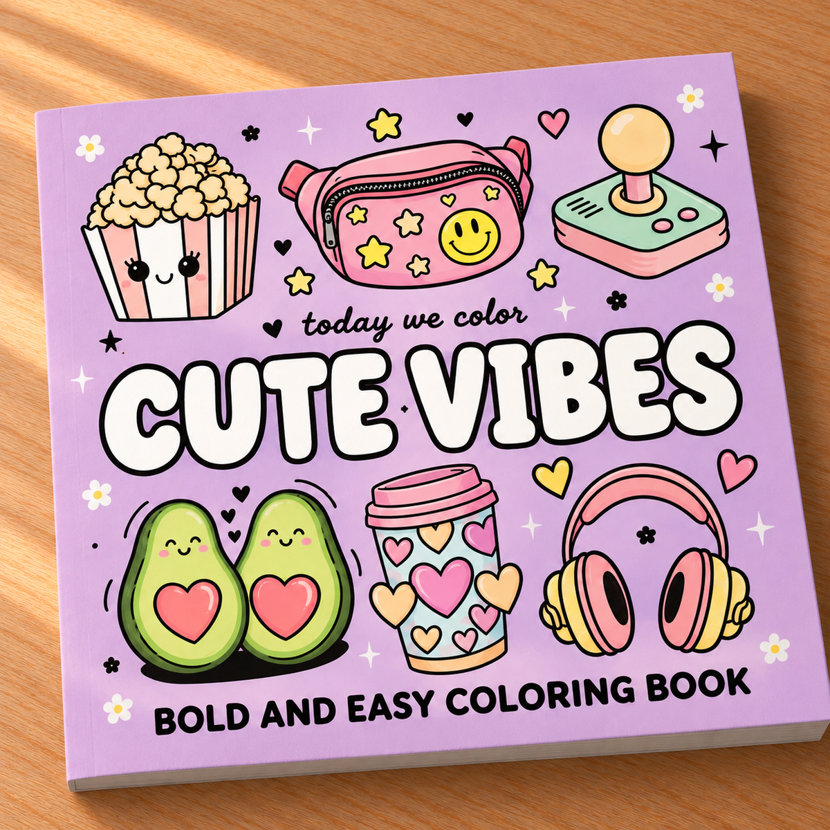Cute Vibes Coloring Book