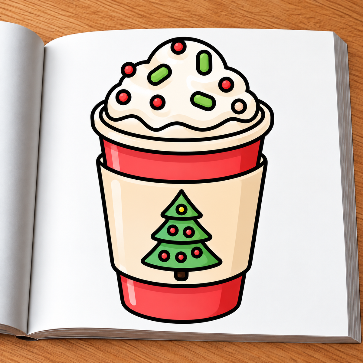 Cozy Christmas Coloring Book
