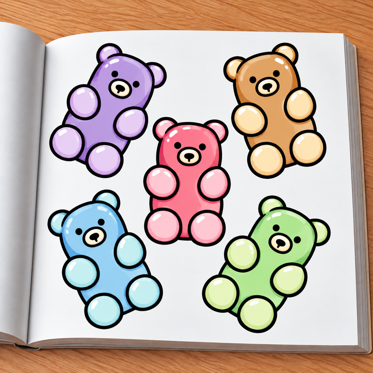 Cute Vibes Coloring Book