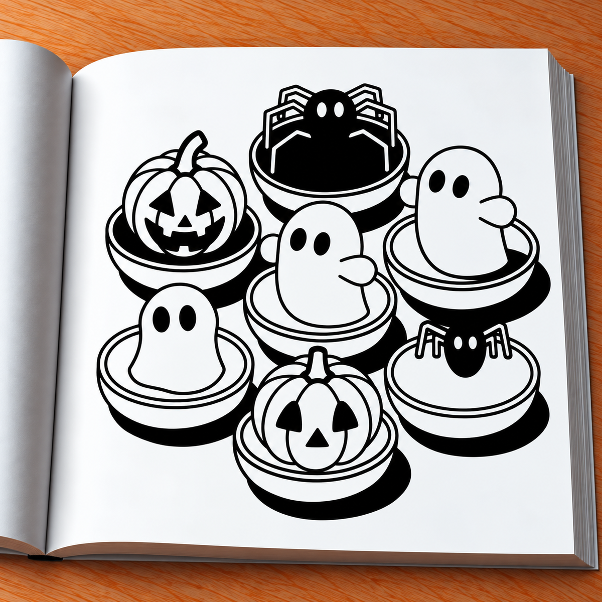 Spooky Cute Coloring Book