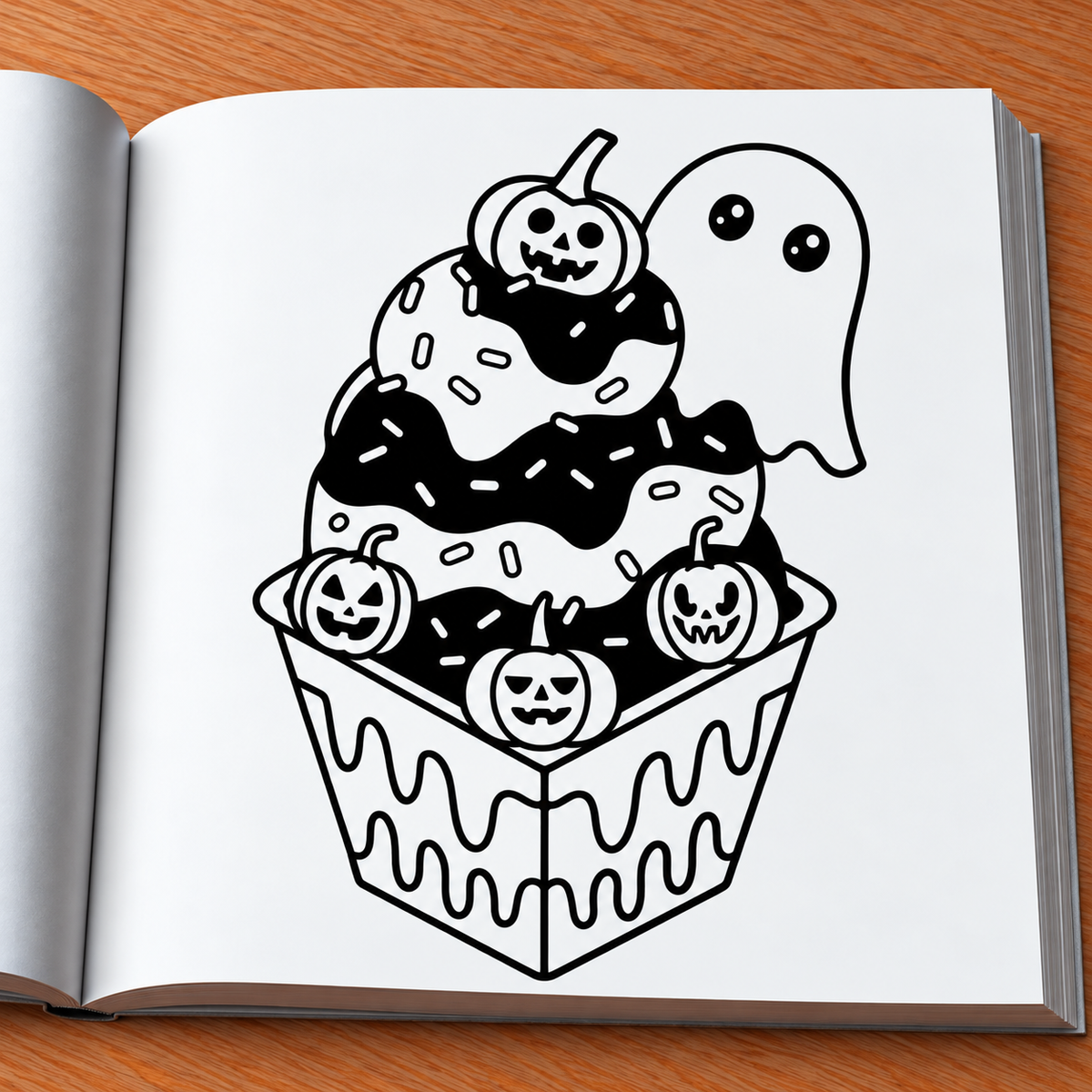 Spooky Cute Coloring Book