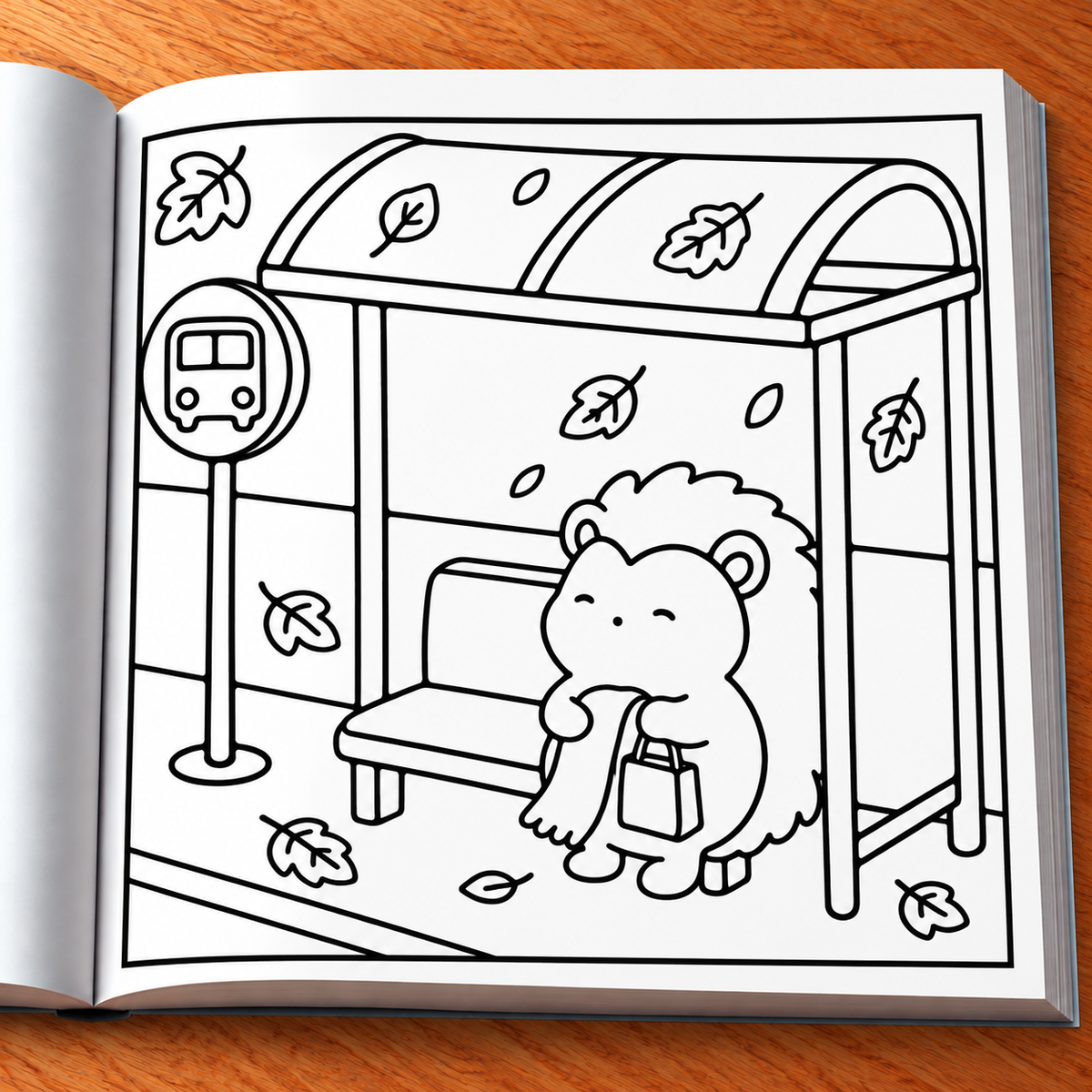 Autumn Days Coloring Book