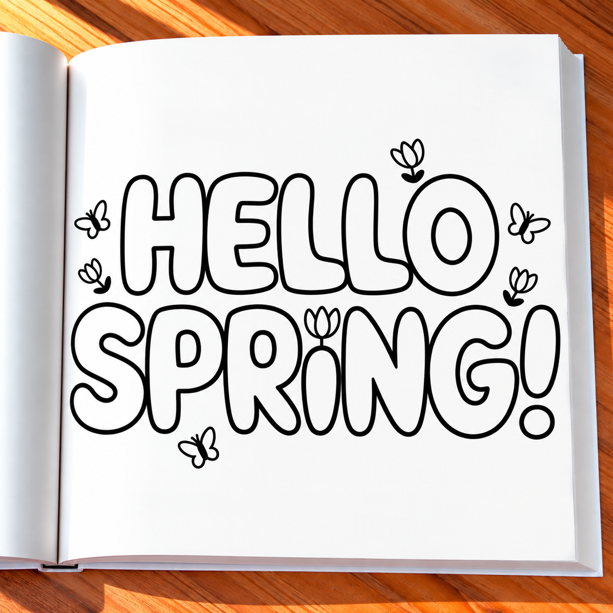 Spring Vibes Coloring Book