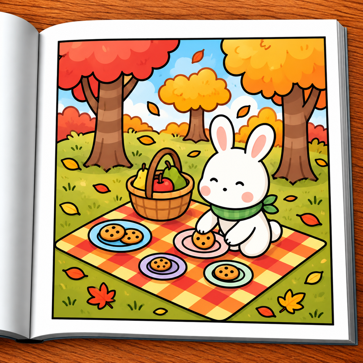Autumn Days Coloring Book