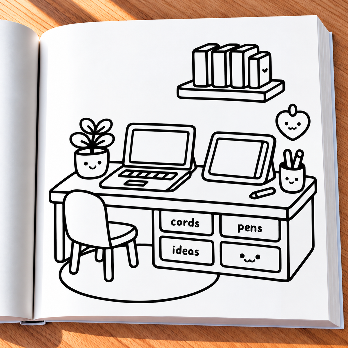 Cozy Kawaii Coloring Book