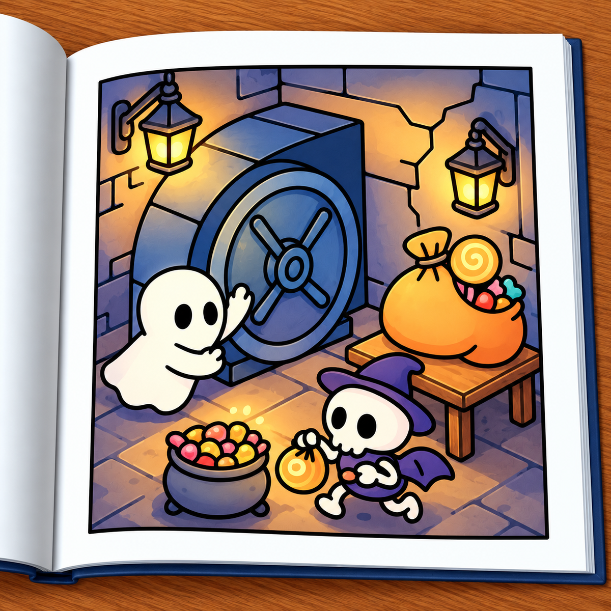 Spooky Mysteries Coloring Book