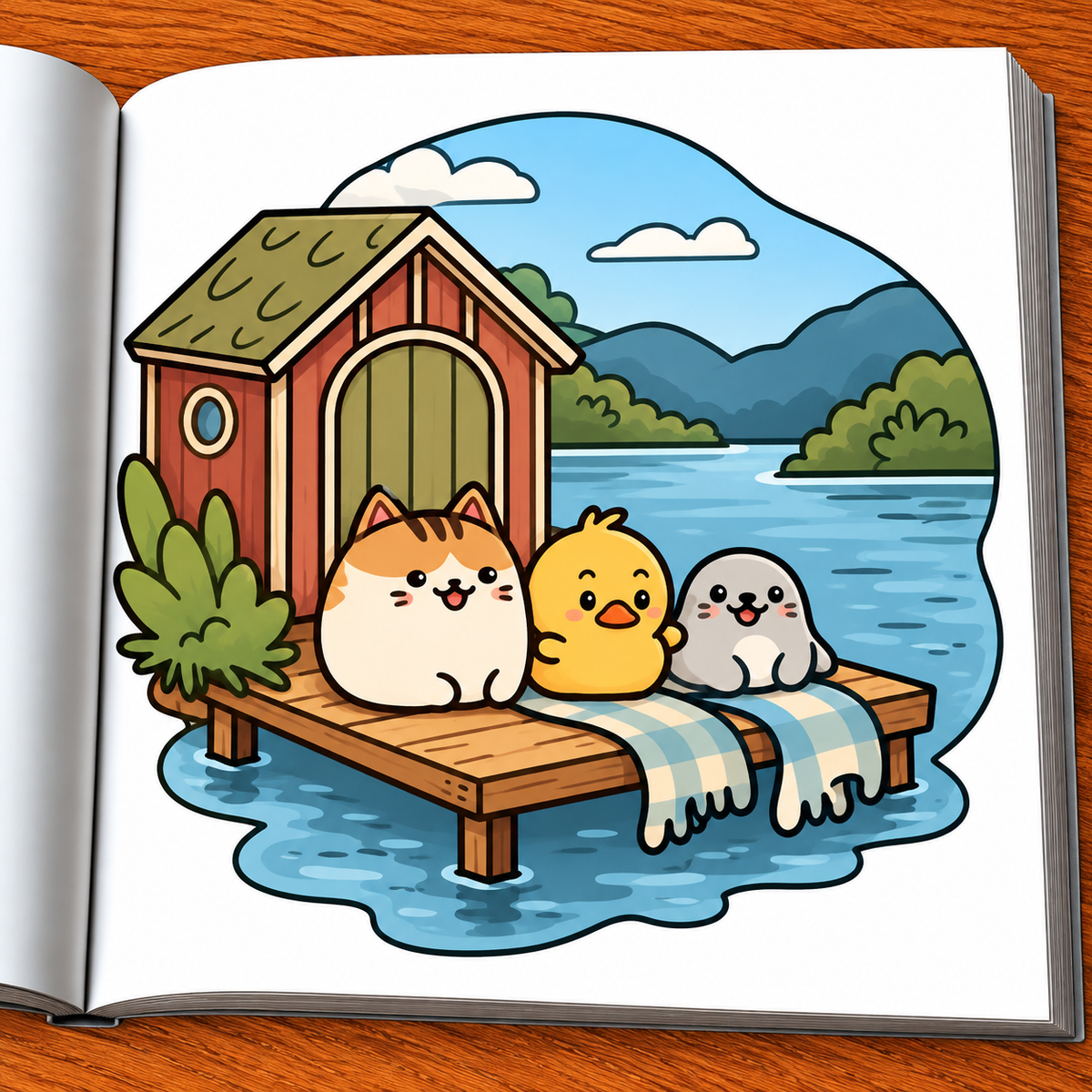 Cozy Cuties Coloring Book