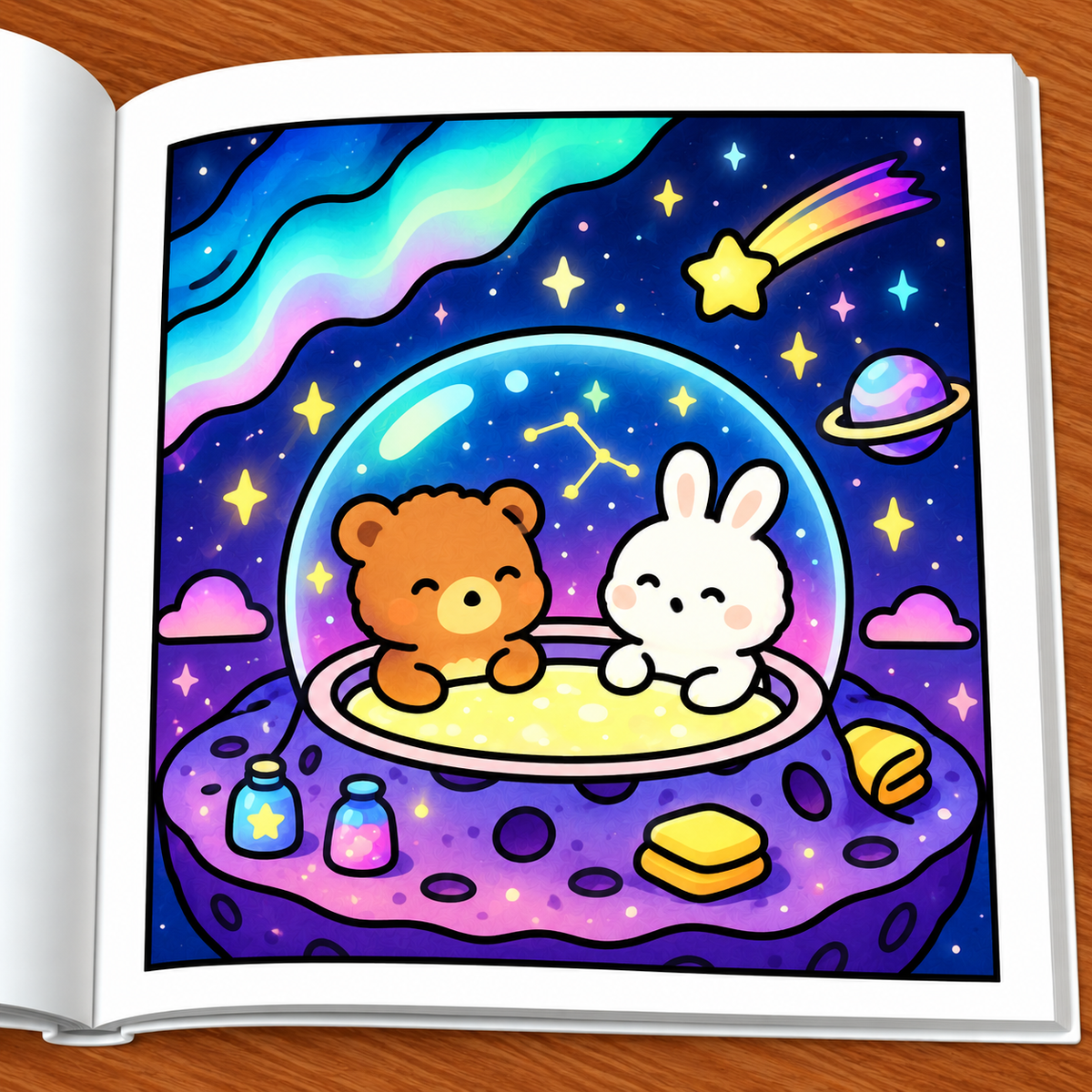 Cosmic Dreams Coloring Book