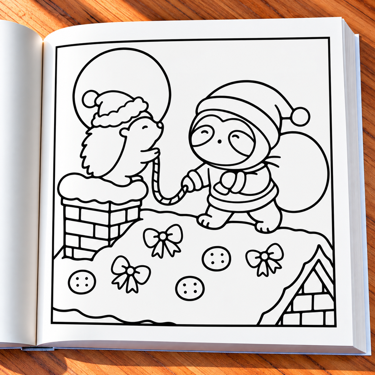 Christmas Crimes Coloring Book