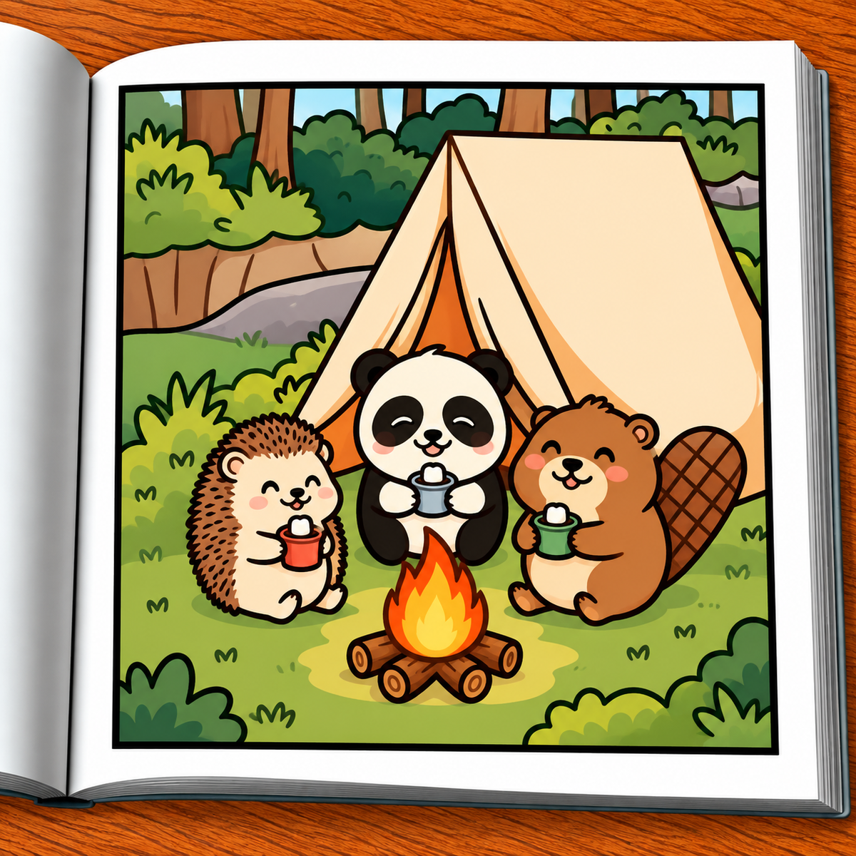 Cozy Cuties Coloring Book
