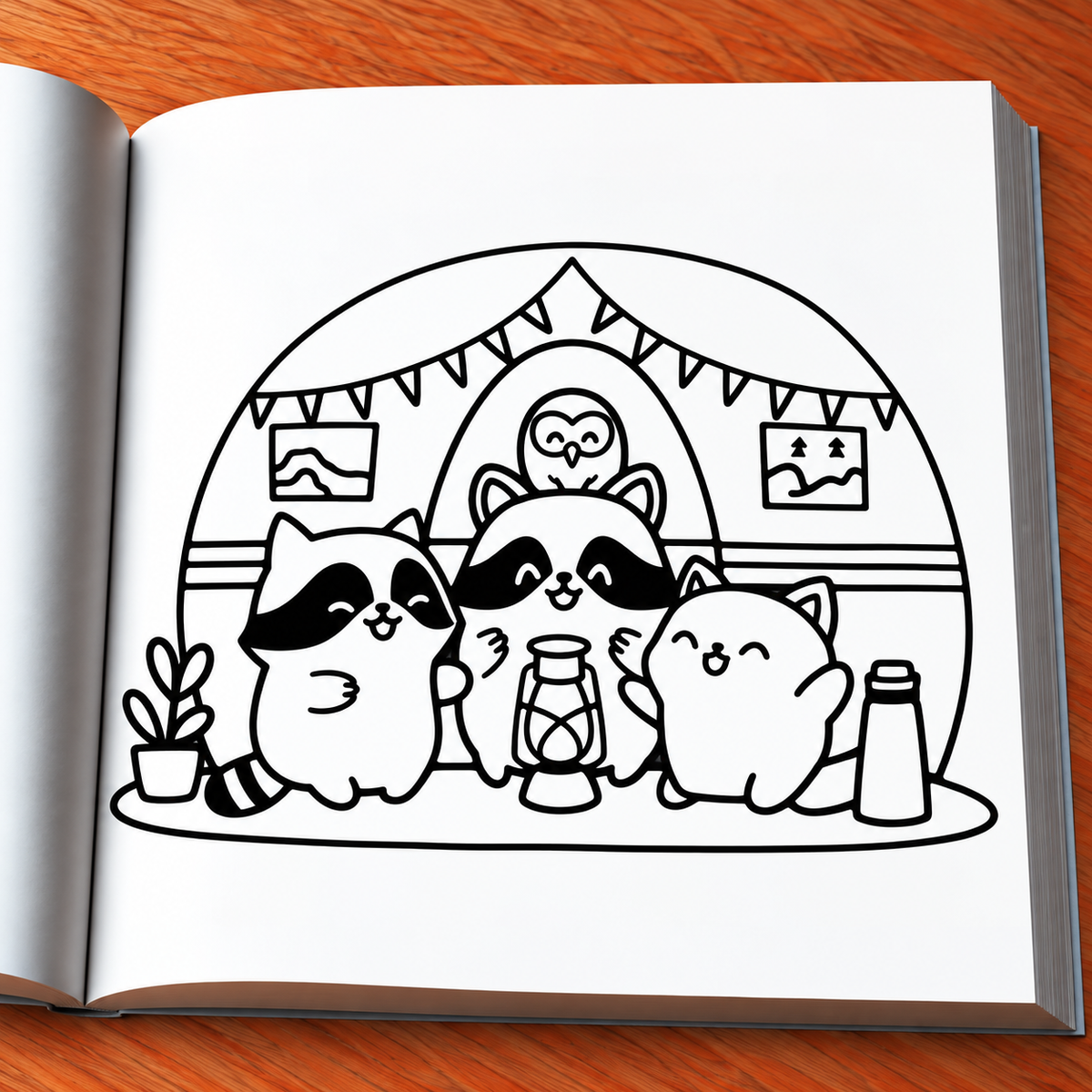 Cozy Cuties Coloring Book