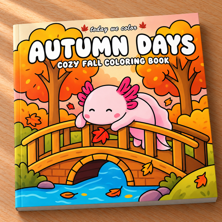 Autumn Days Coloring Book