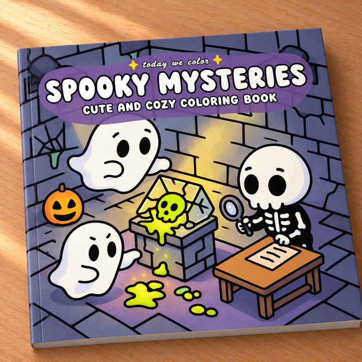 Spooky Mysteries Coloring Book