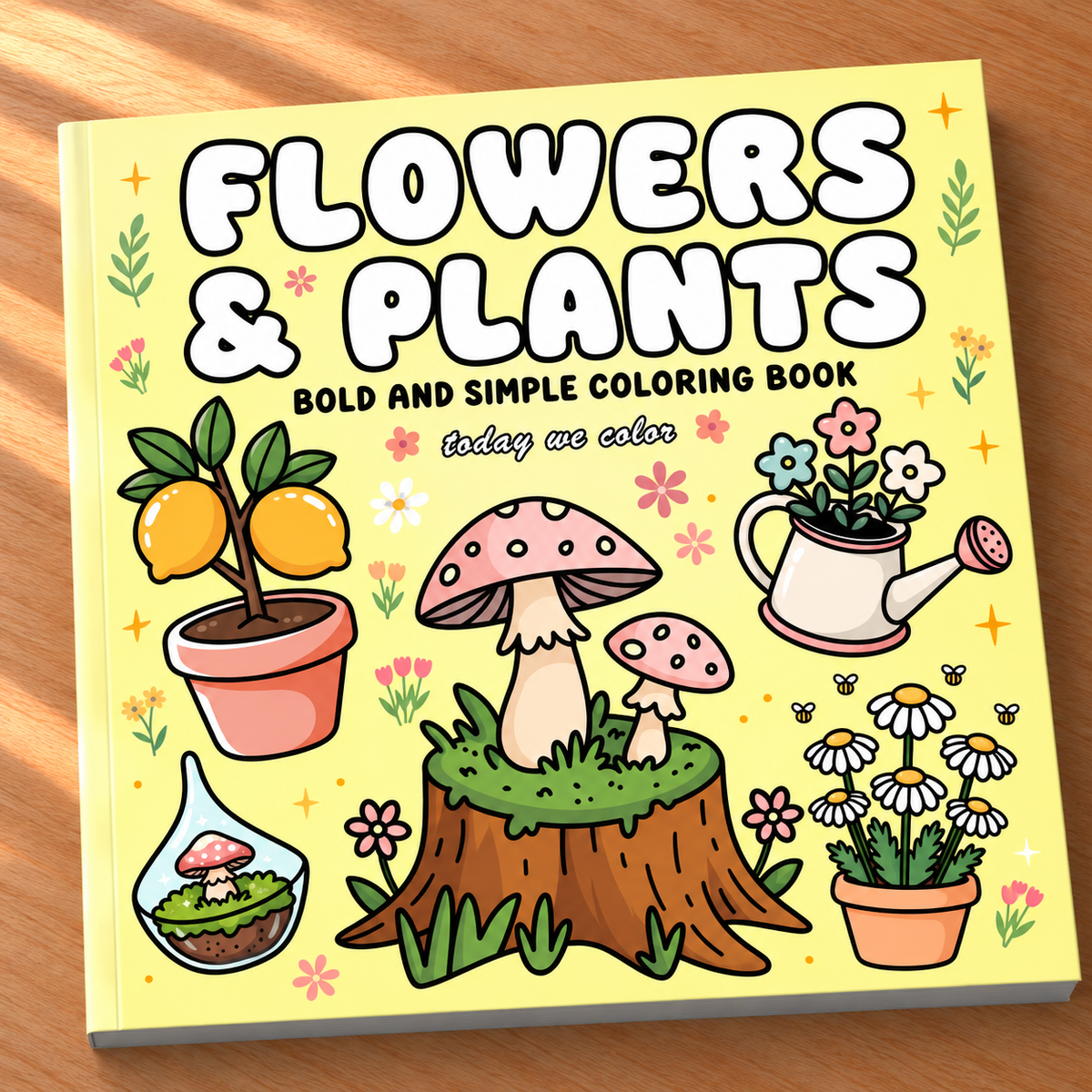Flowers & Plants Coloring Book