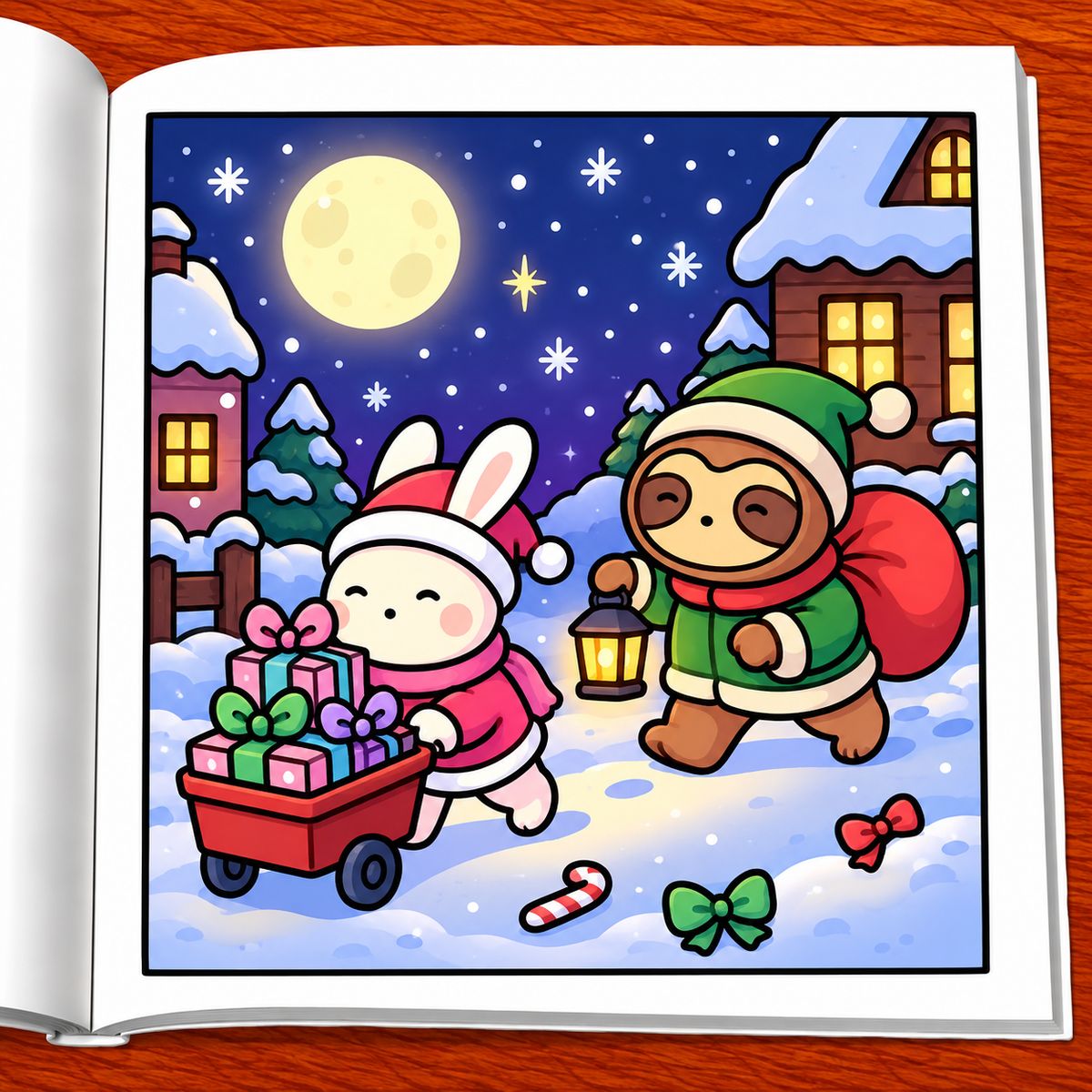 Christmas Crimes Coloring Book