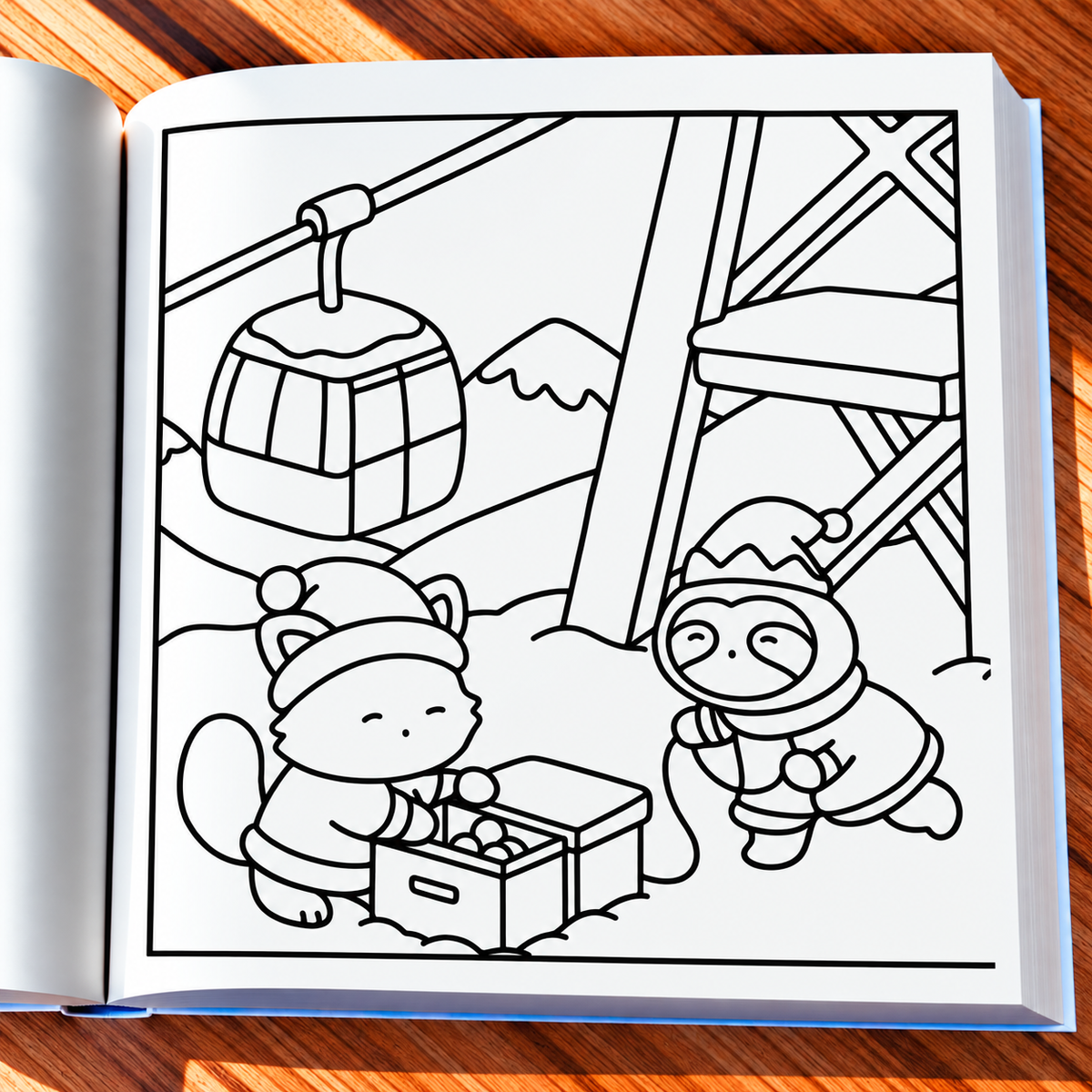 Christmas Crimes Coloring Book