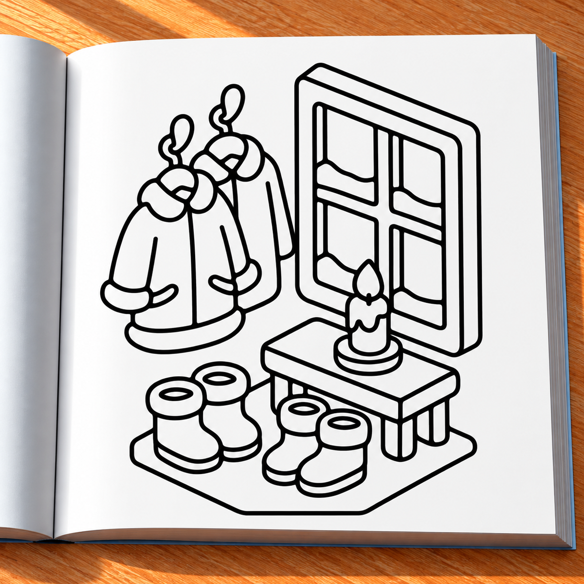 Winter Vibes Coloring Book
